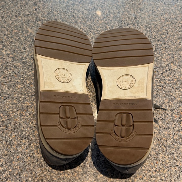 Mephisto Dark Gray Leather Sneakers Size 12 - Picture 6 of 8